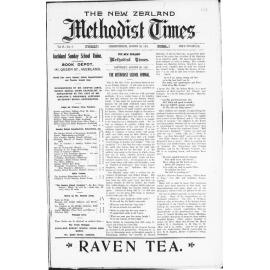 The New Zealand Methodist Times - 26th August 1911