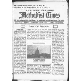 The New Zealand Methodist Times - 19th November 1921
