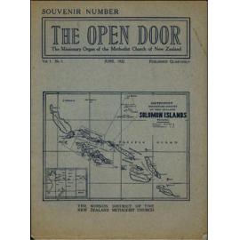  The Open Door - The Missionary Organ of the Methodist Church of New Zealand - Vol. 1 No. 1 (June, 1922)
