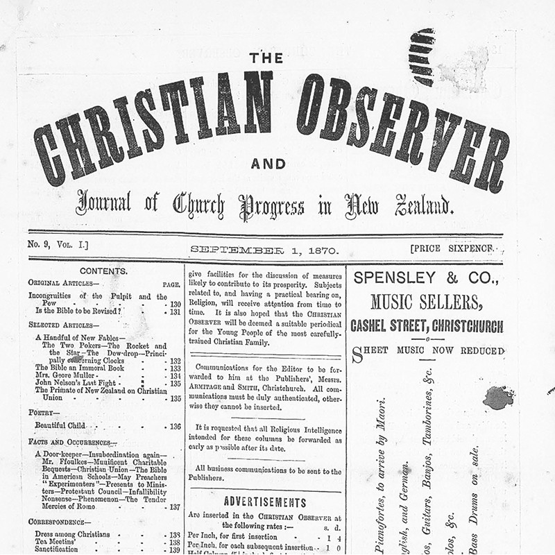 The Christian Observer [Religious Newspaper] (1 January 1870 - 1 December 1870)