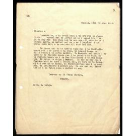 Letter to Rev. S. Leigh from Pomare