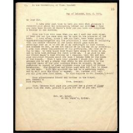Letter to Rev. S. Leigh from Thomas Kendall