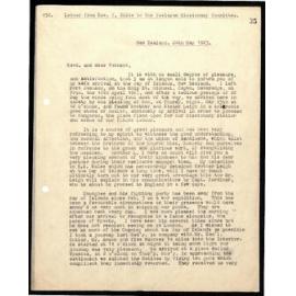 Letter to Wesleyan Missionary Committee from Rev. W. White
