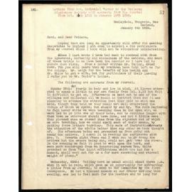 Letters and journal articles to Secretaries from Rev. Nathaniel Turner