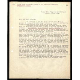 Letter to Secretaries from Rev. N. Turner