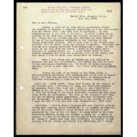 Letter and journal extracts from Rev. Nathaniel Turner