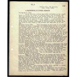 Continuation of journal extracts from John Hobbs