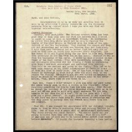 Letter and journal to Secretaries from James Stack