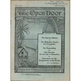  The Open Door - The Missionary Organ of the Methodist Church of New Zealand - Vol. 10 No. 1 (June, 1931)