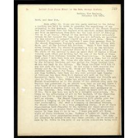 Letter to Rev. George Morley from James Stack