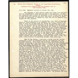Journal extracts to Secretaries from Nathaniel Turner