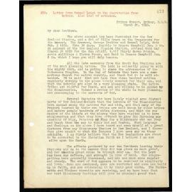 Letter to Secretaries from Samuel Leigh
