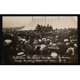 Primitive Methodist Conference in England attended by Reverend and Mrs. W. S. Potter, 1910