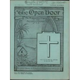 The Open Door - The Missionary Organ of the Methodist Church of New Zealand - Vol. 18 No. 2 (September, 1939)