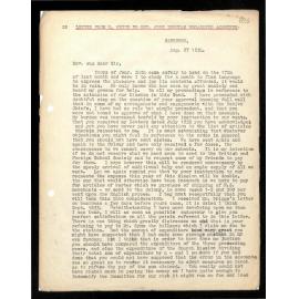 Letter to Rev. John Beecham from W. White