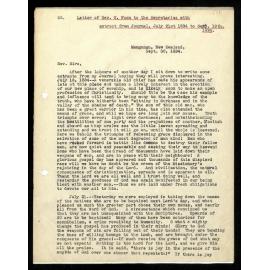 Letter and journal extract to Secretaries from Rev. W. Woon