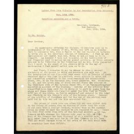Letter to Mr. Briggs and Secretaries from John Whiteley