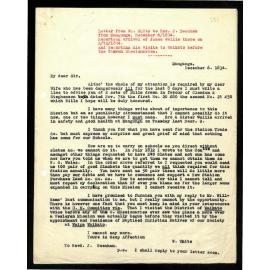 Letter to Rev. J. Beecham from Wm. White