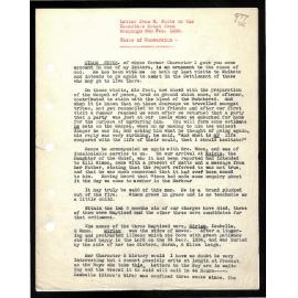 Letter to Wesleyan Missionary Committee from W. White