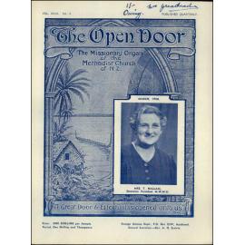  The Open Door - The Missionary Organ of the Methodist Church of New Zealand - Vol. 29 No. 4 (March, 1950)