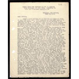 Letter to Rev. J. Beecham from John Whiteley