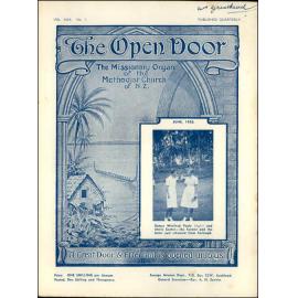  The Open Door - The Missionary Organ of the Methodist Church of New Zealand - Vol. 30 No. 1 (June, 1950)