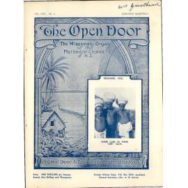  The Open Door - The Missionary Organ of the Methodist Church of New Zealand - Vol. 30 No. 3 (December, 1950)