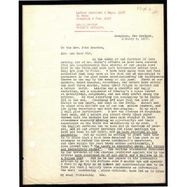 Letter to Rev. John Beecham from William Woon