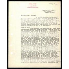 Letter to Wesleyan Missionary Committee from James Wallis