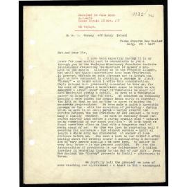 Letter to Secretaries from Rich B. Lyth