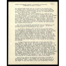 Letter to Secretaries from Nathaniel Turner
