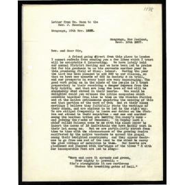 Letter to Rev. J. Beecham to Wm. Woon