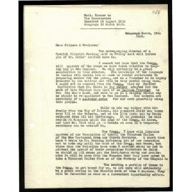 Letter to Secretaries from N. Turner