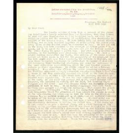 Letter to Rev. J. Orton from Rev. W. Woon