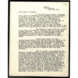 Letter to Wesleyan Missionary Committee from James Wallis