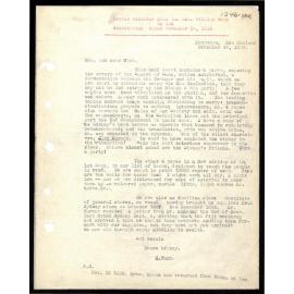 Letter to Secretaries from W. Woon