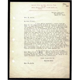 Letter to Rev. Elijah Hoole from Rev. W. Woon