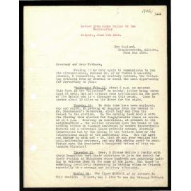 Letter to Secretaries from James Buller