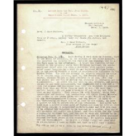 Letter and journal extracts to Secretaries from Rev. John Hobbs