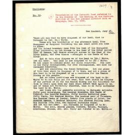 Letter and Taranaki title deeds from W. White, John Whiteley and Jas Wallis