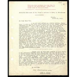 Extracts from letters to Rev. J. Waterhouse from Rev. J. Bumby