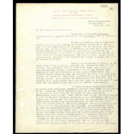 Letter to Secretaries from Rev. James Watkins