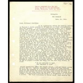 Letter to Secretaries from Rev. Thos Buddle