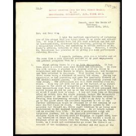 Letter to Secretaries from Rev. Gideon Smales