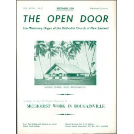  The Open Door - The Missionary Organ of the Methodist Church of New Zealand - Vol. 36 No. 2 (September, 1956)