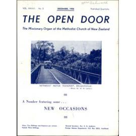  The Open Door - The Missionary Organ of the Methodist Church of New Zealand - Vol. 36 No. 3 (December, 1956)