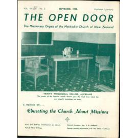  The Open Door - The Missionary Organ of the Methodist Church of New Zealand - Vol. 38 No. 2 (September, 1958)