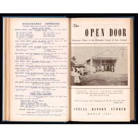  The Open Door - The Missionary Organ of the Methodist Church of New Zealand - Vol. 40 No. 4 (March, 1961)