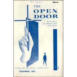  The Open Door - The Missionary Organ of the Methodist Church of New Zealand - Vol. 41 No. 3 (December, 1961)
