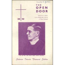  The Open Door - The Missionary Organ of the Methodist Church of New Zealand - Vol. 42 No. 1 (June, 1962)